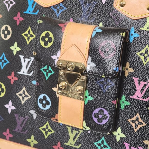 Authentic Louis Vuitton Takashi Murakami Alma GM – Black Multicolor Monogram - Picture 4 of 17